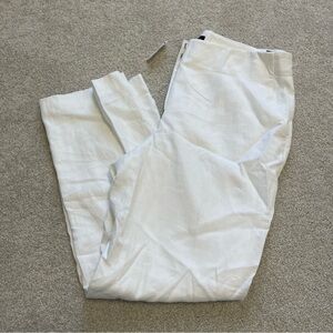 NWT Talbots Southampton straight leg white pant